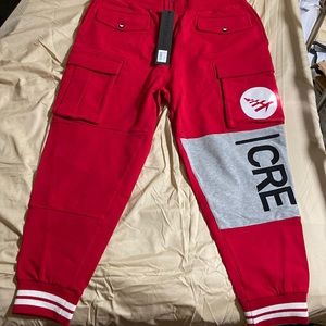 Jay Z’s Planes Crew Red Sweatpants
